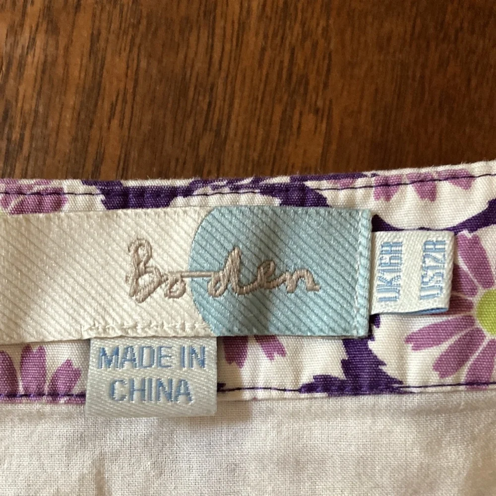 Boden cotton print skirt - Picture 3 of 3